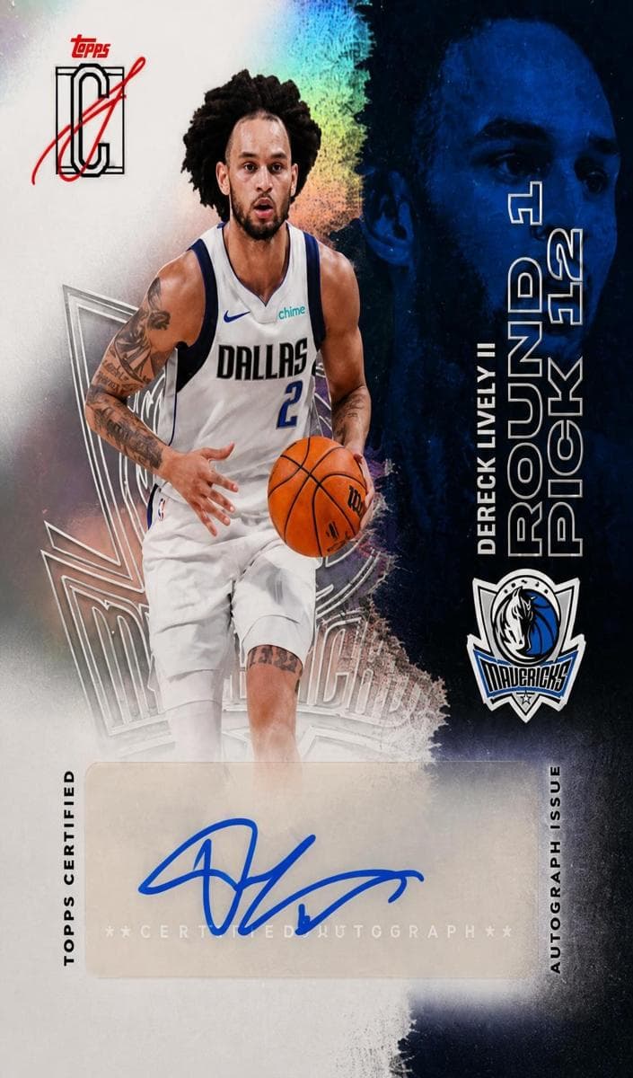 Dereck Lively II 2025 topps Topps Signature Class