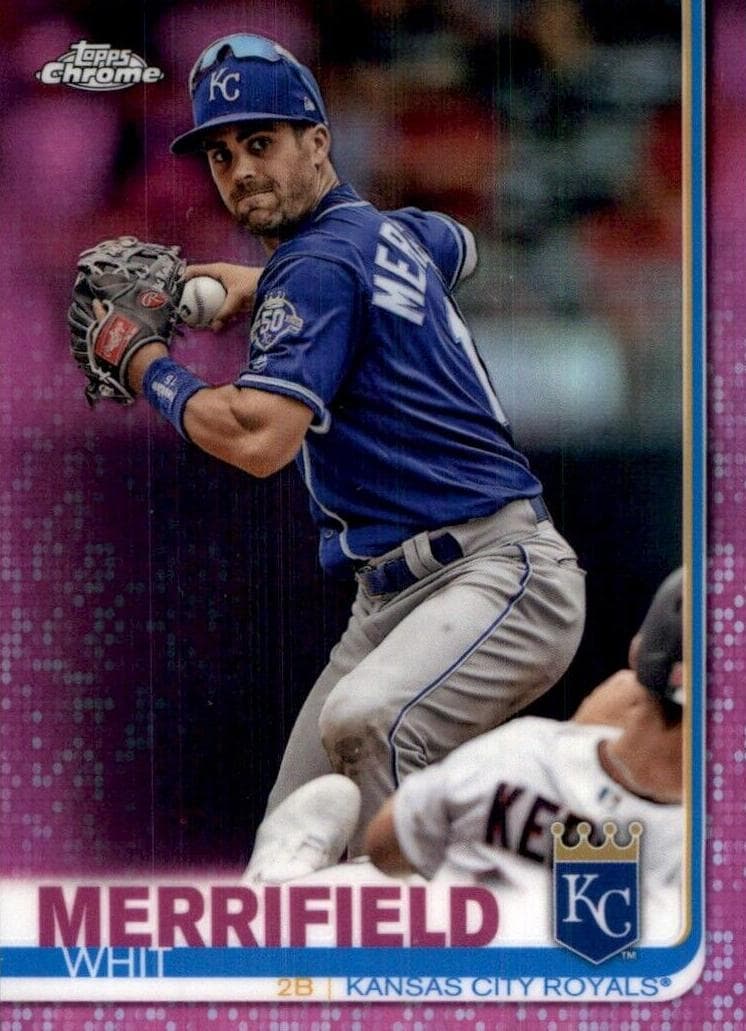 Whit Merrifield 2019 topps Topps Chrome