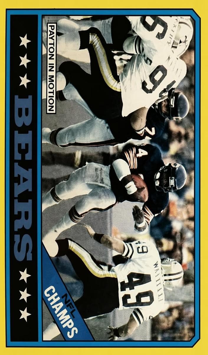Bears Team Leaders 1986 topps Topps