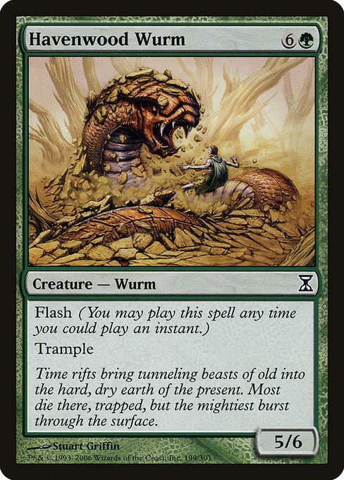 Havenwood Wurm 2022 Magic: The Gathering Jumpstart 2022