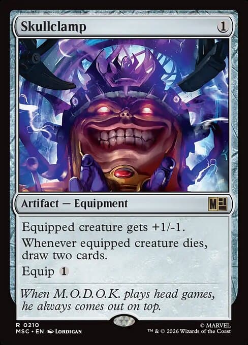 Skullclamp 2017 Magic: The Gathering