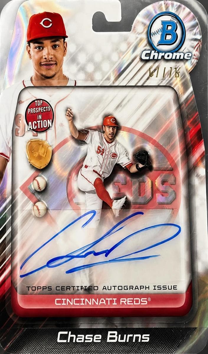 Chase Burns 2024 bowman Bowman Draft