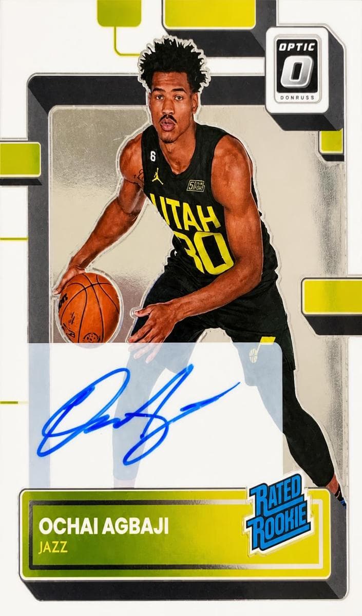 Ochai Agbaji trading card