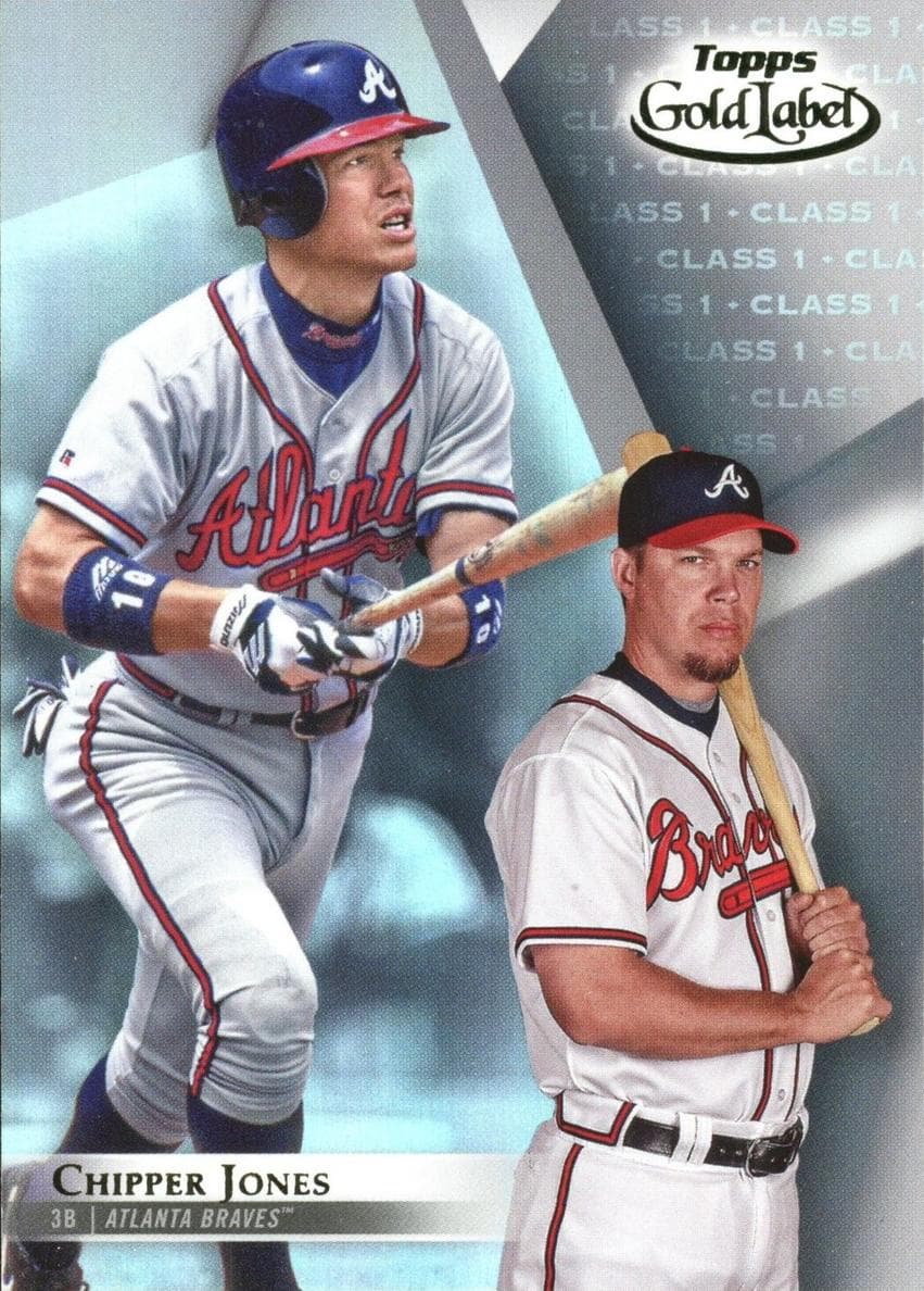 Chipper Jones 2018 topps Topps Gold Label