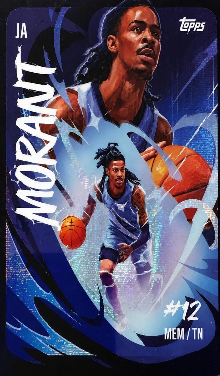 Ja Morant 2024 topps Topps Chrome
