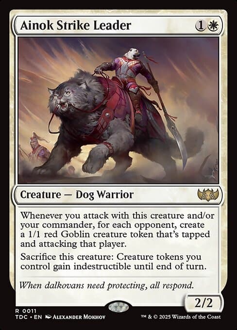 Ainok Strike Leader 2025 Magic: The Gathering Tarkir: Dragonstorm Commander