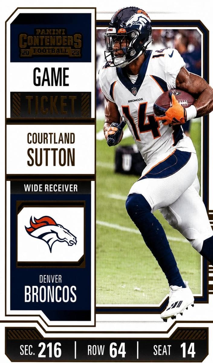 Courtland Sutton 2023 panini Panini Contenders