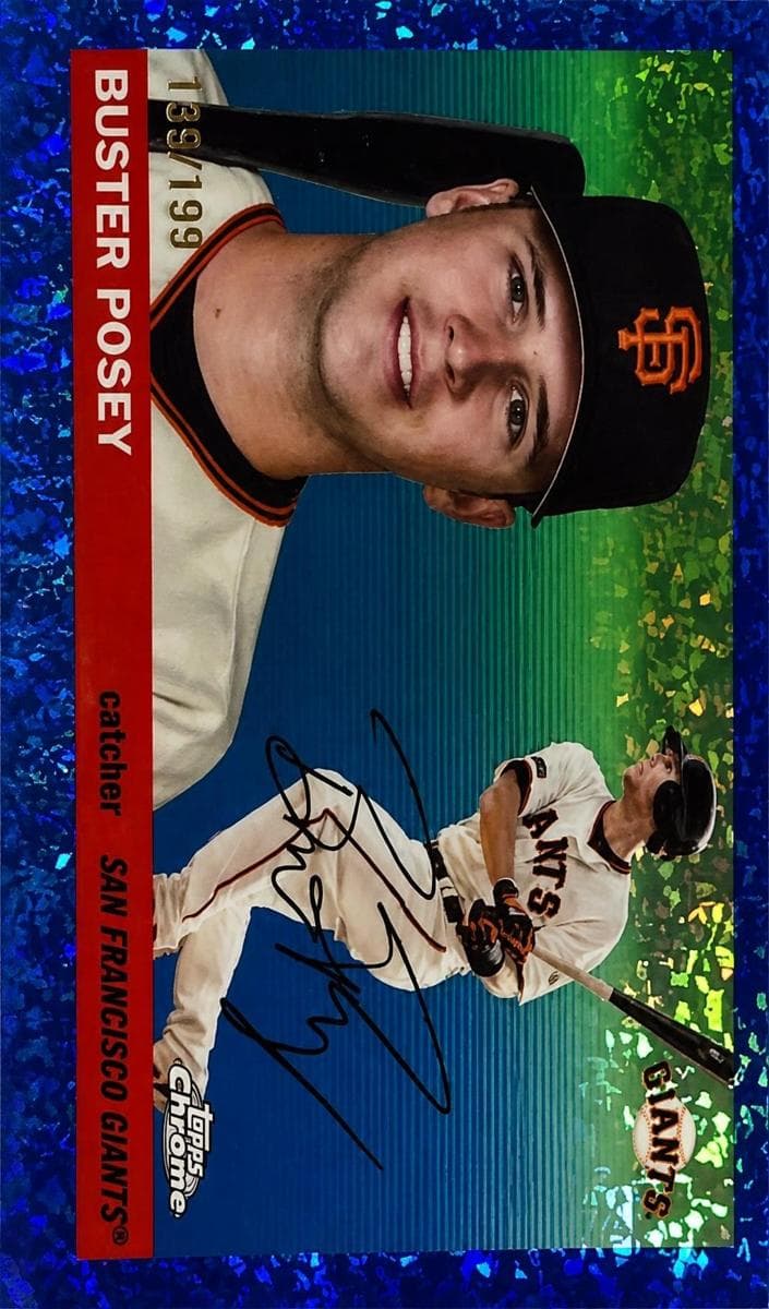 Buster Posey 2025 topps Topps Chrome Platinum