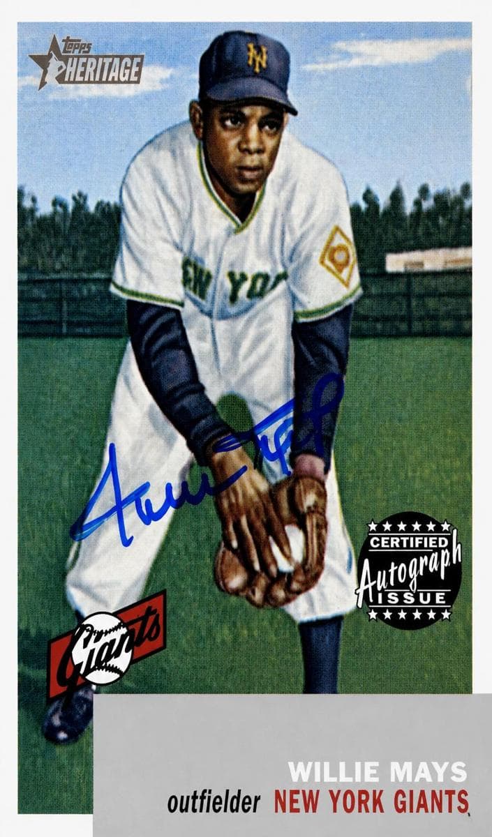 Willie Mays 2002 topps