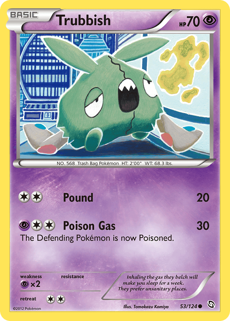 Trubbish 2012 Pokemon Dragons Exalted