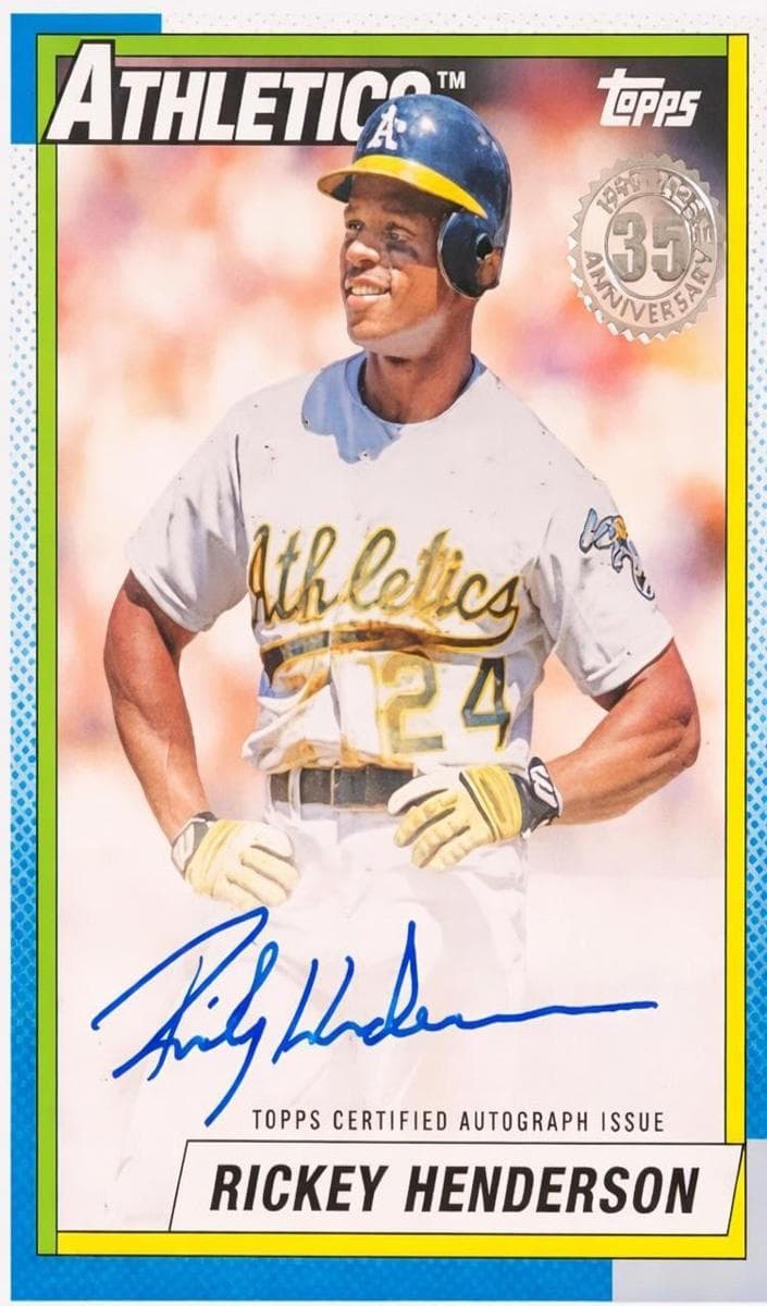 Rickey Henderson 2025 topps Topps