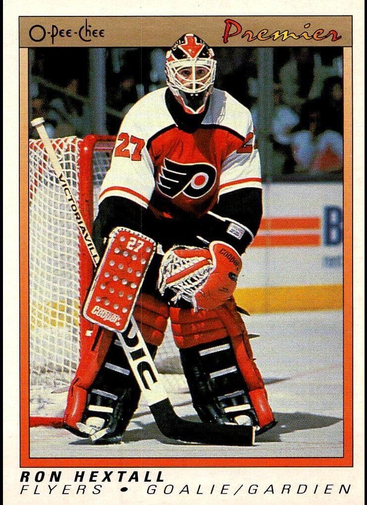 Ron Hextall 1990 topps O-Pee-Chee Premier