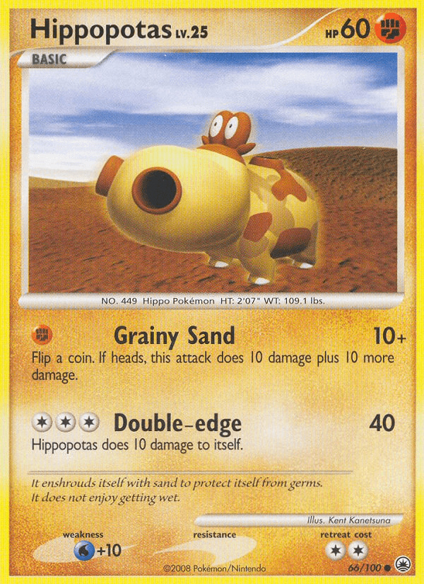 Hippopotas 2008 Pokemon Majestic Dawn