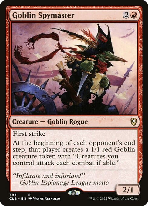 Goblin Spymaster 2022 Magic: The Gathering Commander Legends: Battle for Baldur's Gate
