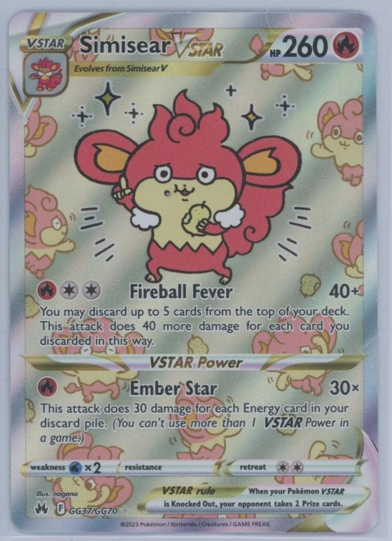 Simisear VSTAR trading card