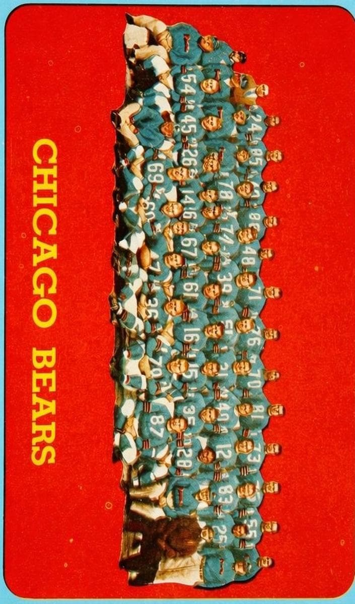 Chicago Bears 1963 topps Topps