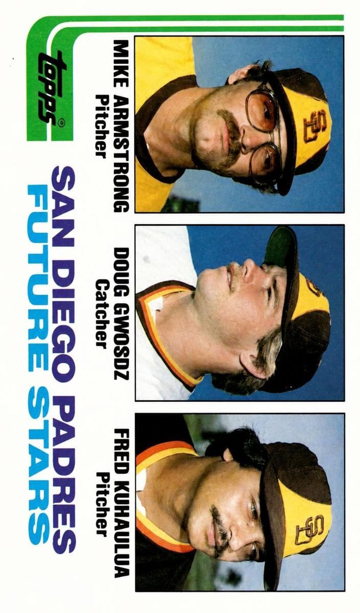 Mike Armstrong / Doug Gwosdz / Fred Kuhaulua 1982 topps