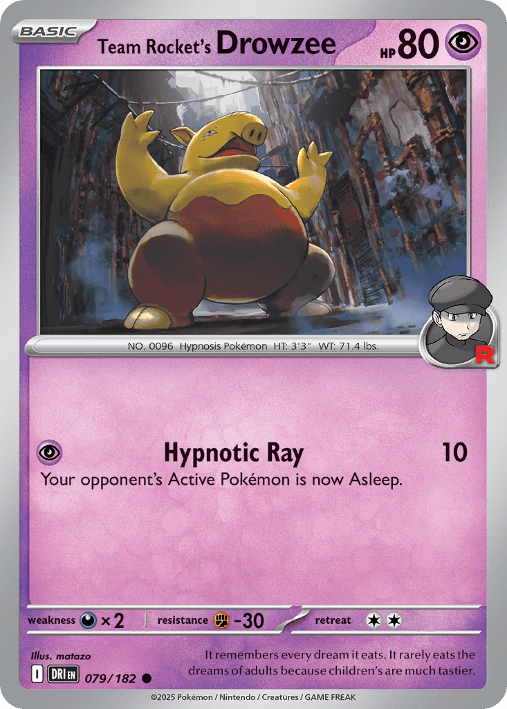 Team Rocket's Drowzee 2025 Pokemon Japanese Start Deck 100 Battle Collection Mirror Holo