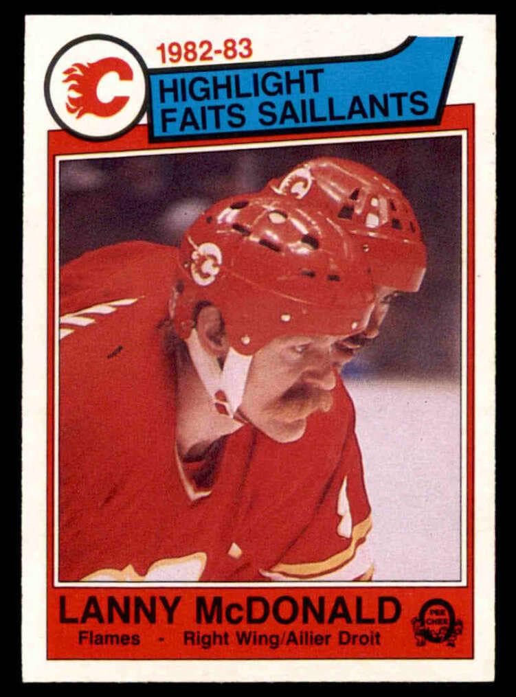 Lanny McDonald 1983 topps O-Pee-Chee