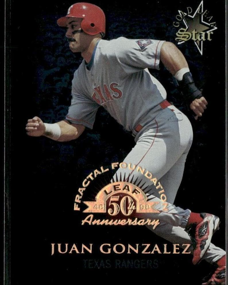 Juan Gonzalez 1998 leaf Leaf