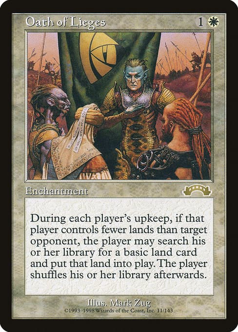Oath of Lieges 1998 Magic: The Gathering