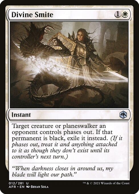 Divine Smite 2021 Magic: The Gathering Adventures in the Forgotten Realms