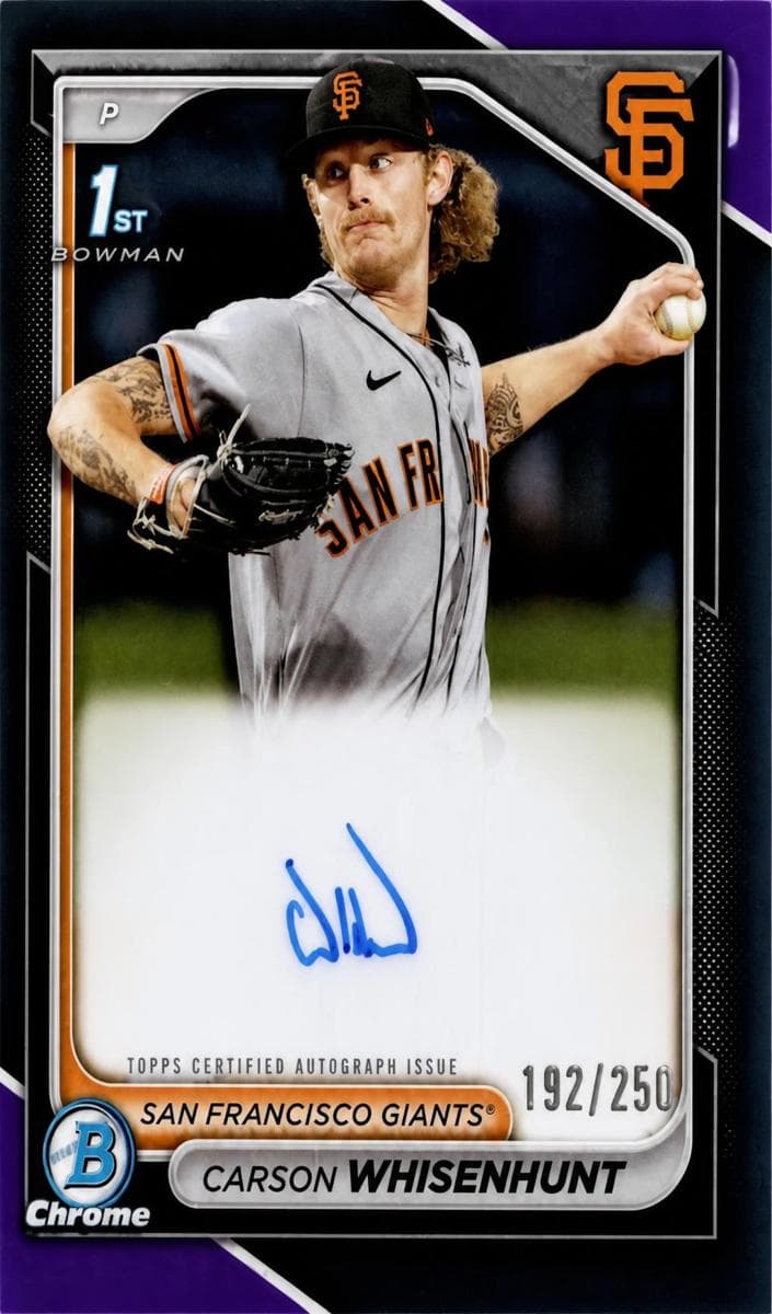 Carson Whisenhunt 2024 bowman Bowman Chrome Prospects