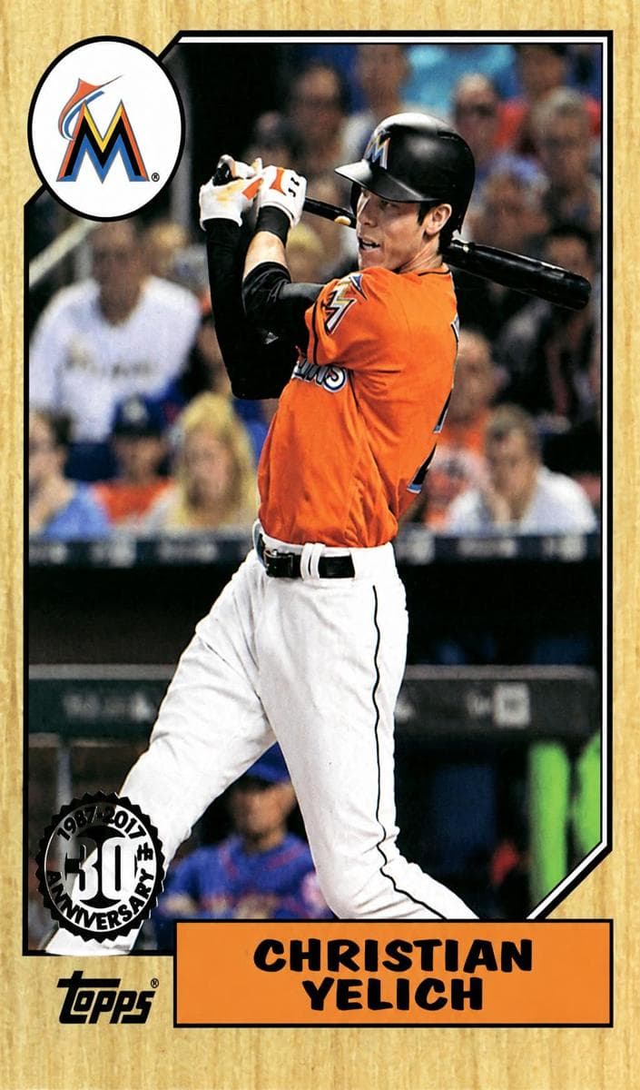 Christian Yelich 2017 topps Topps Update