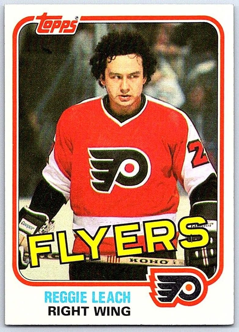 Reggie Leach 1981 topps Hockey East