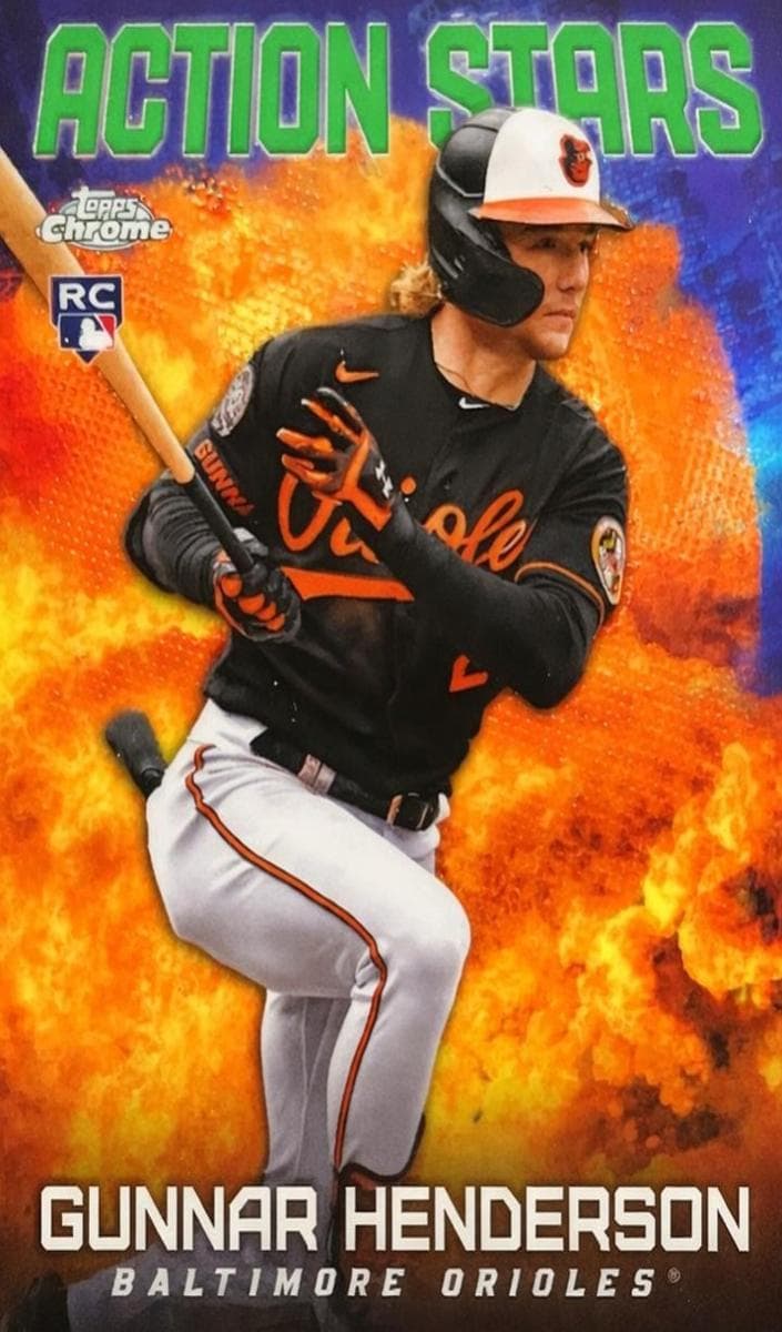 Gunnar Henderson 2023 topps Topps Chrome Update