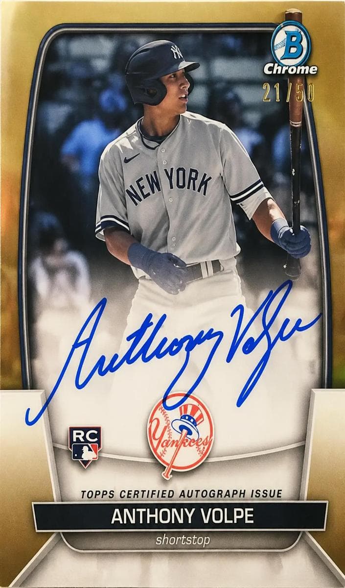 Anthony Volpe 2023 bowman Bowman Chrome