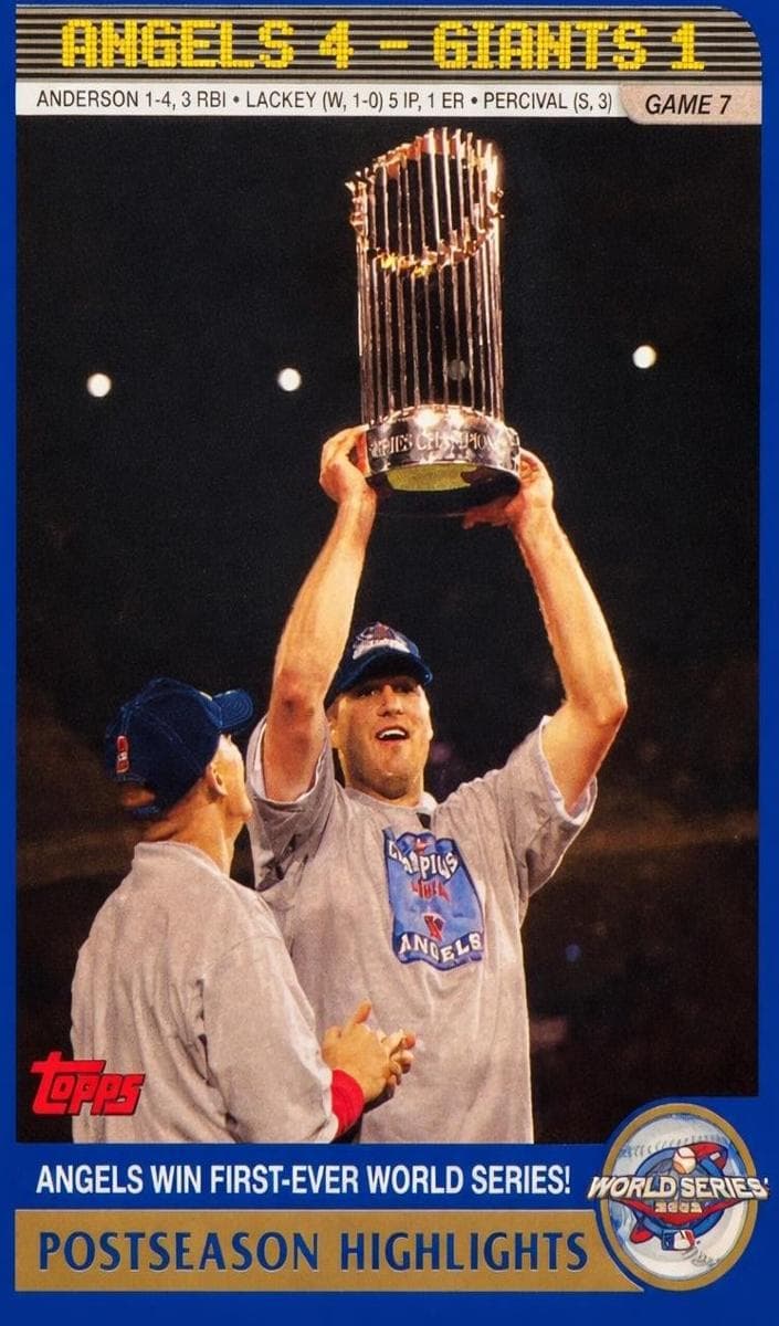 Angels Win First-Ever World Series! 2003 topps Topps