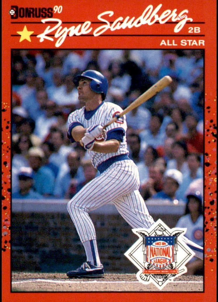 Ryne Sandberg 1990 panini Donruss