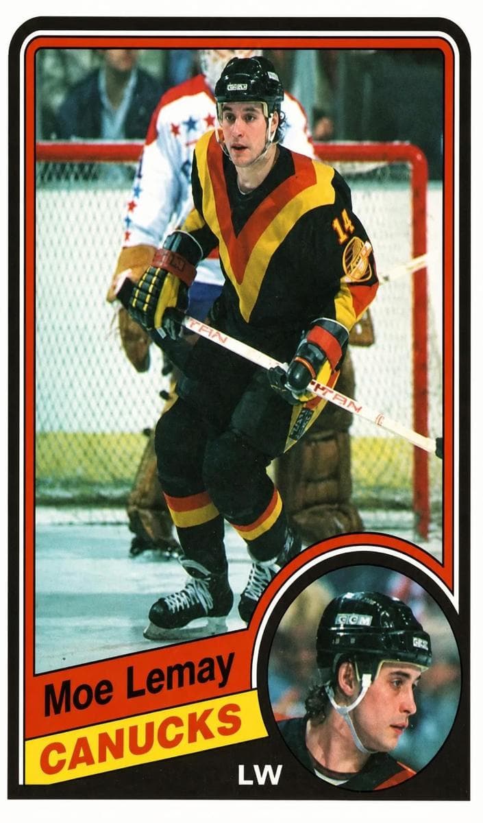 Moe Lemay trading card