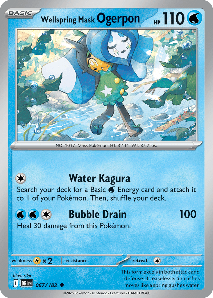 Wellspring Mask Ogerpon 2025 Pokemon
