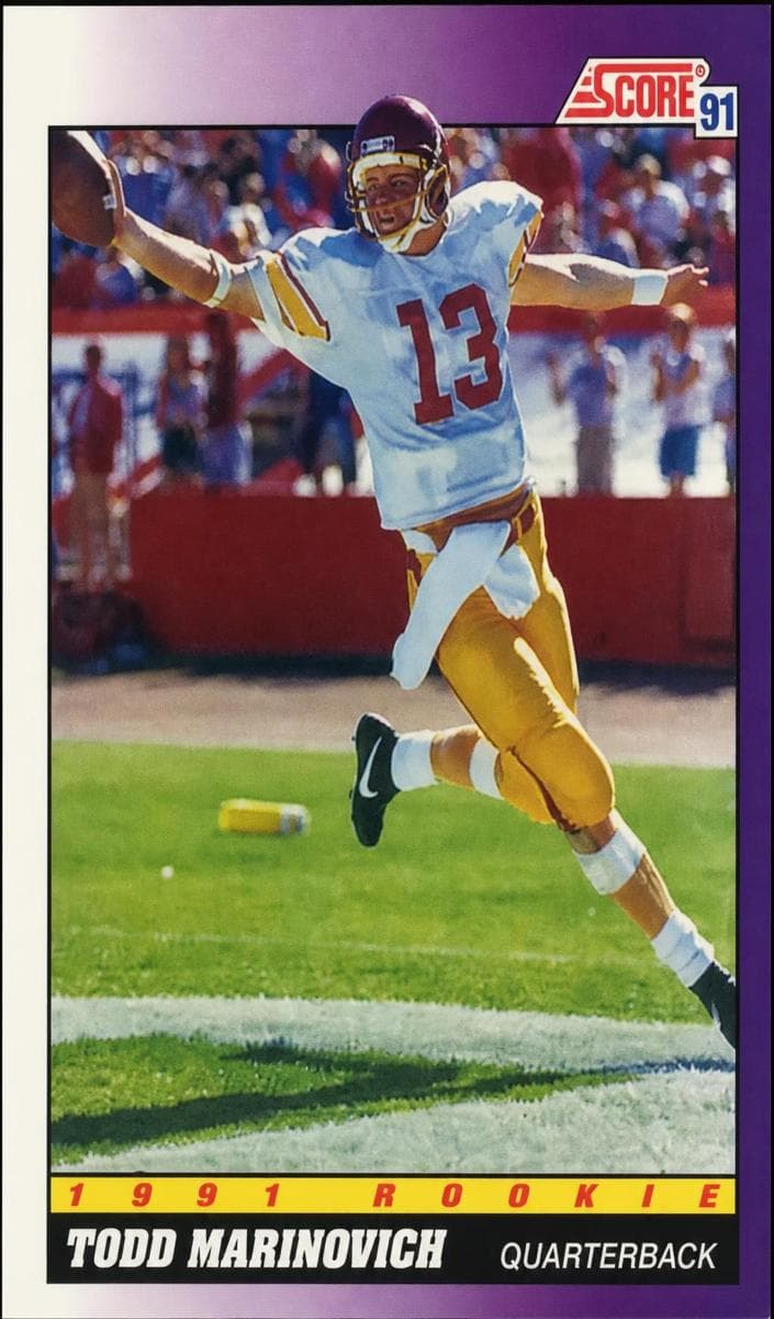 Todd Marinovich 1991 panini