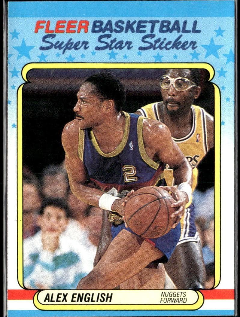 Alex English 1988 fleer Fleer