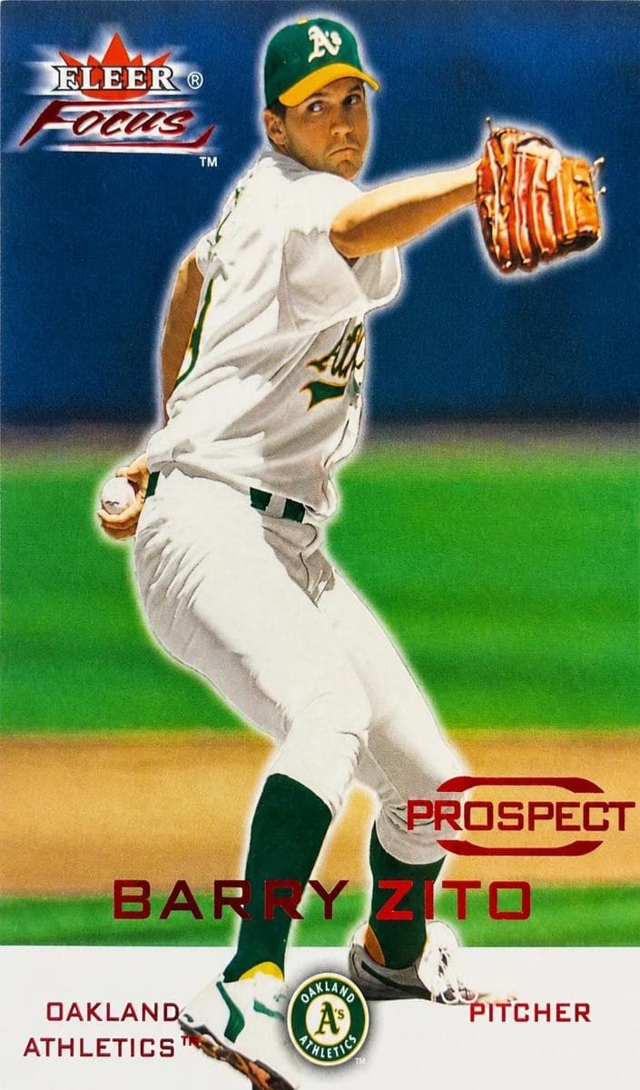 Barry Zito 2001 fleer Fleer Focus