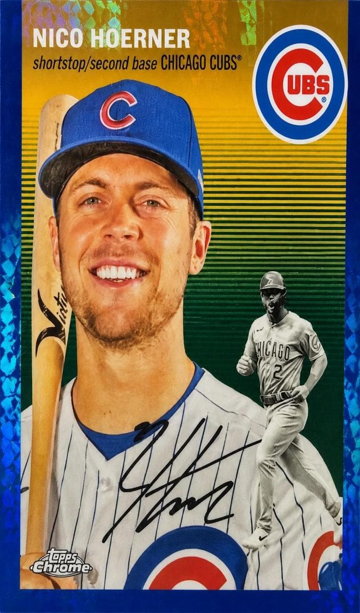 Nico Hoerner 2023 topps Topps Chrome Platinum Anniversary