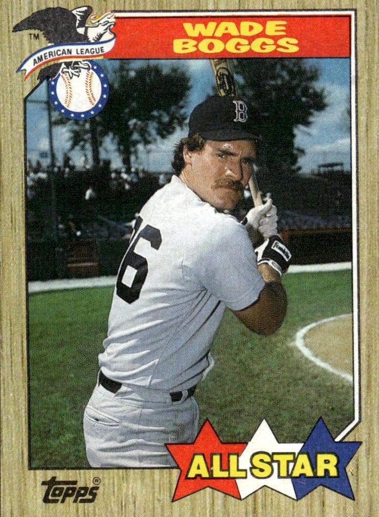 Wade Boggs 1987 topps All-star