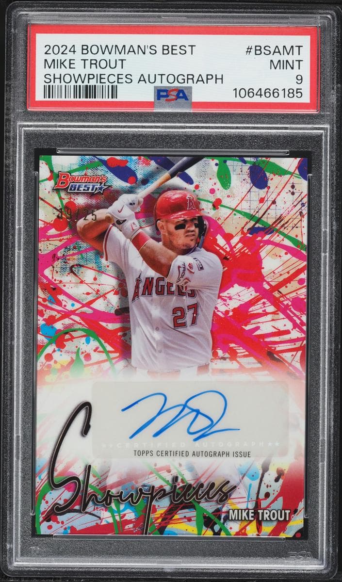 Mike Trout 2024 bowman Bowman's Best