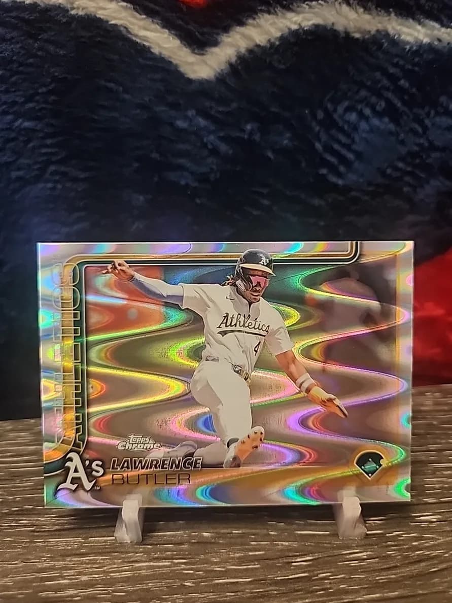 Lawrence Butler 2025 topps Topps Chrome Sapphire