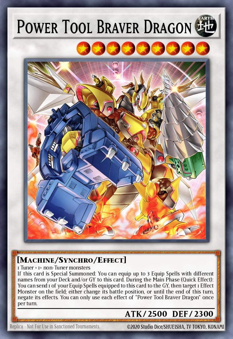 Power Tool Braver Dragon 2022 Yu-Gi-Oh! Power Of The Elements