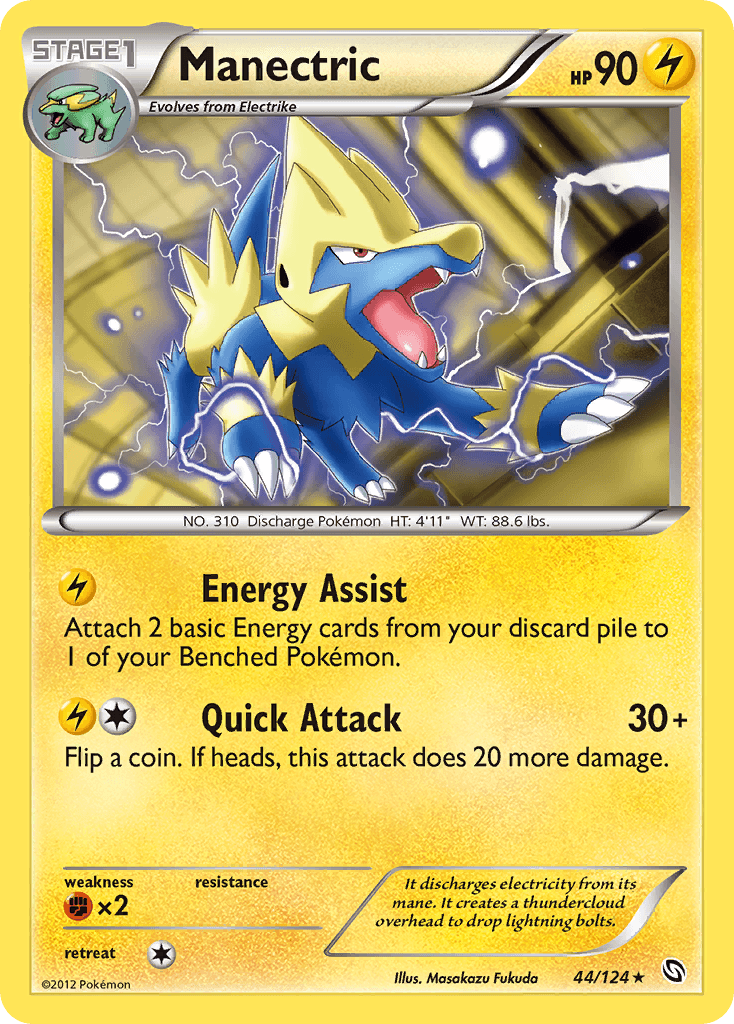 Manectric 2012 Pokemon Dragons Exalted