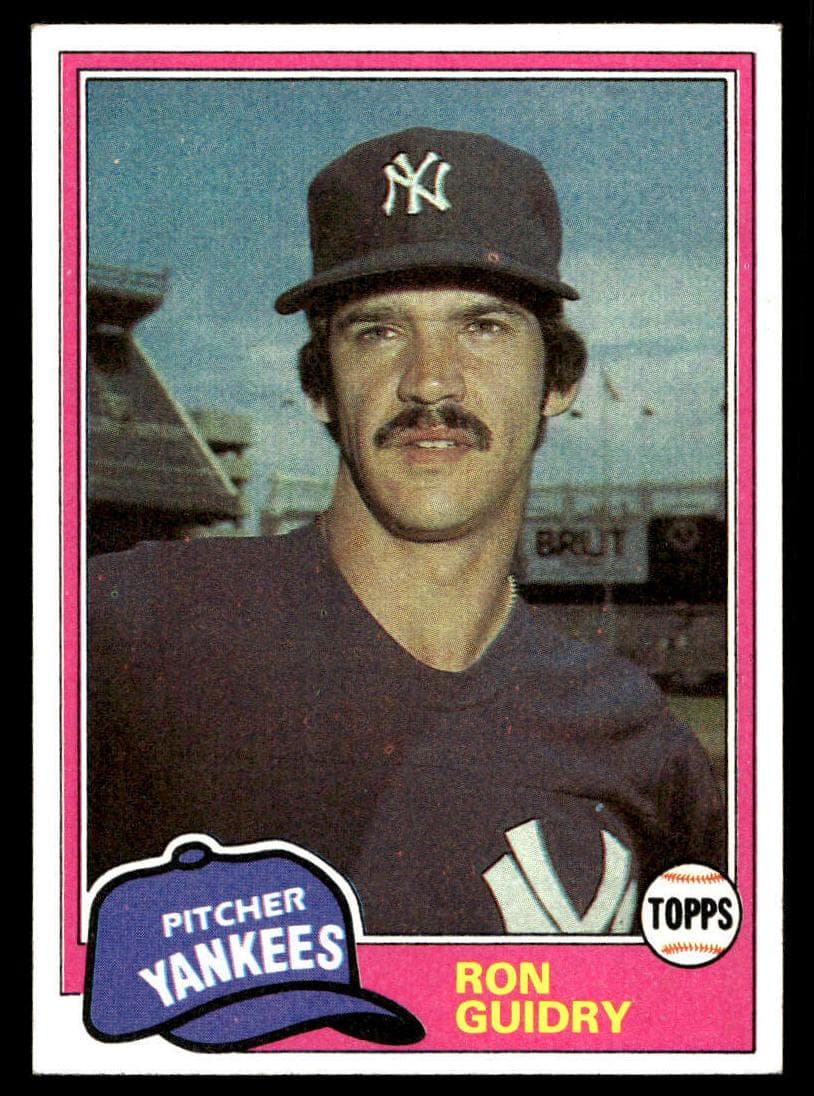 Ron Guidry 1981 topps Topps