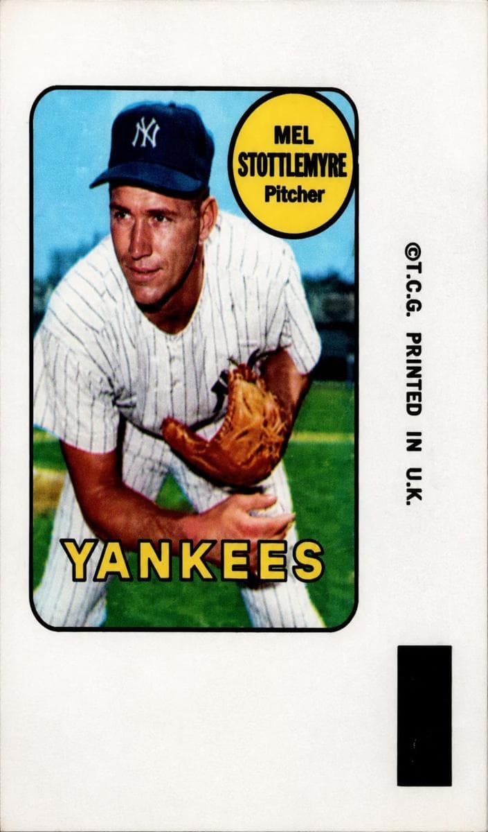Mel Stottlemyre 1969 topps