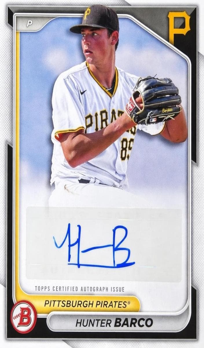 Hunter Barco trading card