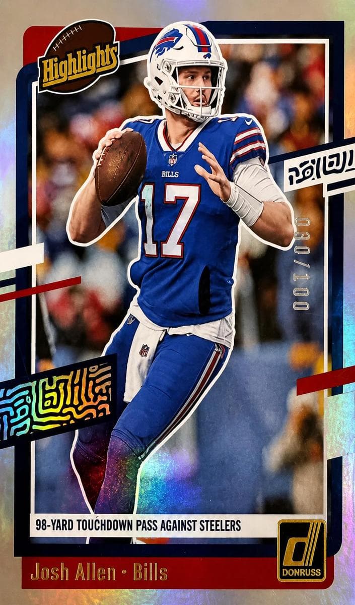 Josh Allen 2023 panini Panini Donruss