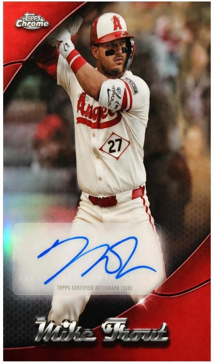 Mike Trout 2025 topps Topps Chrome Update