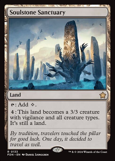Soulstone Sanctuary 2024 Magic: The Gathering Foundations Art Series